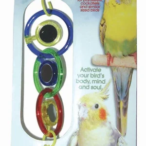 JW Pet ActiviToy Triple Mirror Bird Toy Multi-Color 1ea/SM/MD