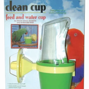 JW Pet Clean Cup Bird Feed and Water Cup Assorted 1ea/LG, 8 oz