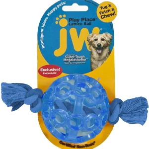 JW Pet Playplace Lattice Ball Dog Toy Assorted 1ea/MD