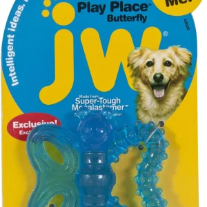 JW PlayPlace Butterfly Teether Dog Toy Medium