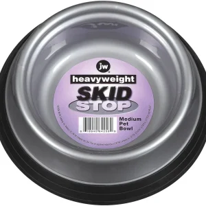 JW Skid Stop Heavyweight Dog Bowl Assorted Medium