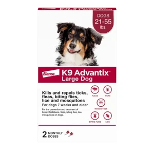 K9 Advantix Classic Dog Large 21 - 55Lbs - 2 Pack