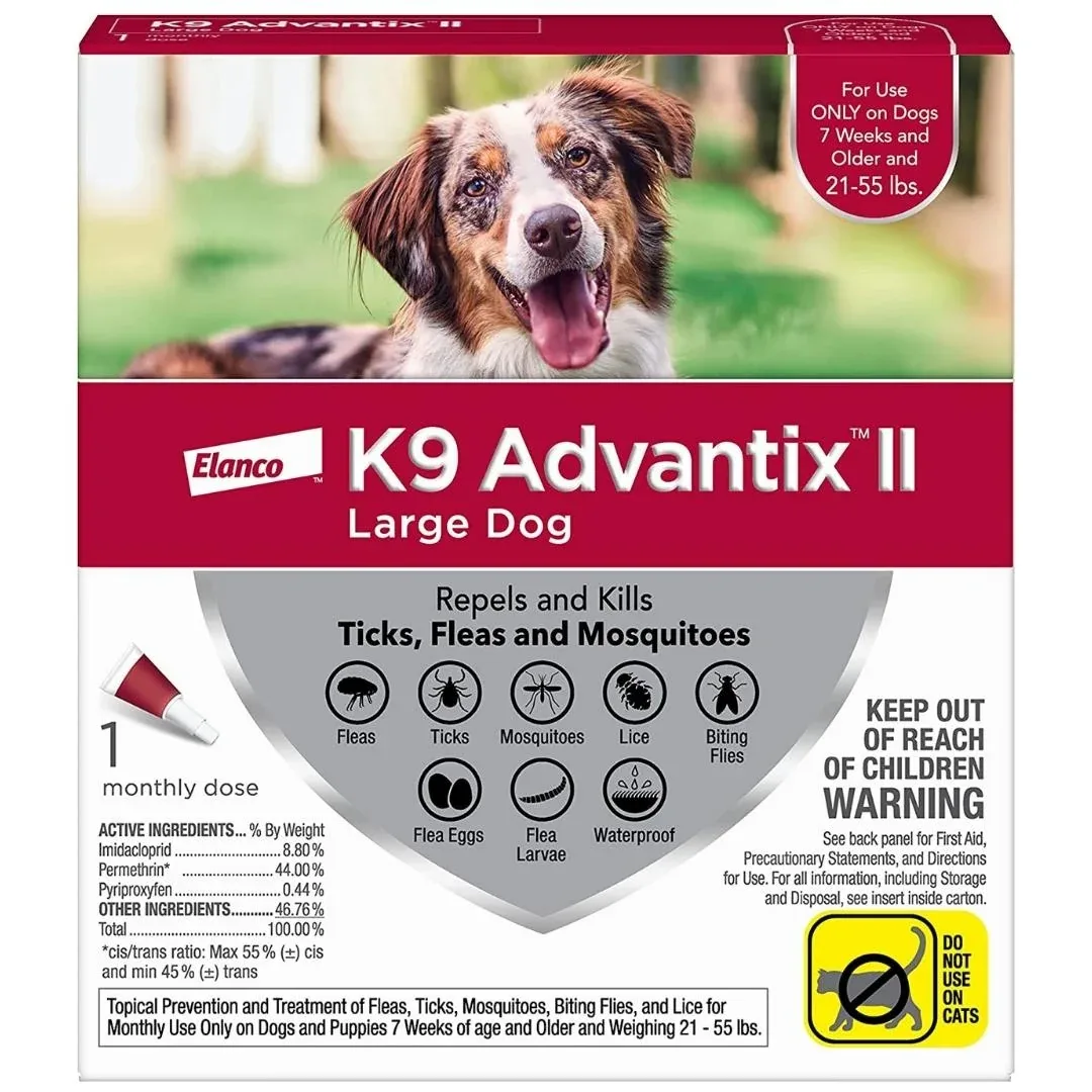 K9 Advantix II Flea, Tick & Mosquito Protection Large Dog 21-55lbs