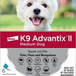 K9 Advantix II Flea, Tick & Mosquito Protection Medium Dog 11-20lbs 6pk