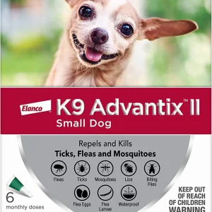 K9 Advantix II Flea, Tick & Mosquito Protection Small Dog 4-10lbs 6pk
