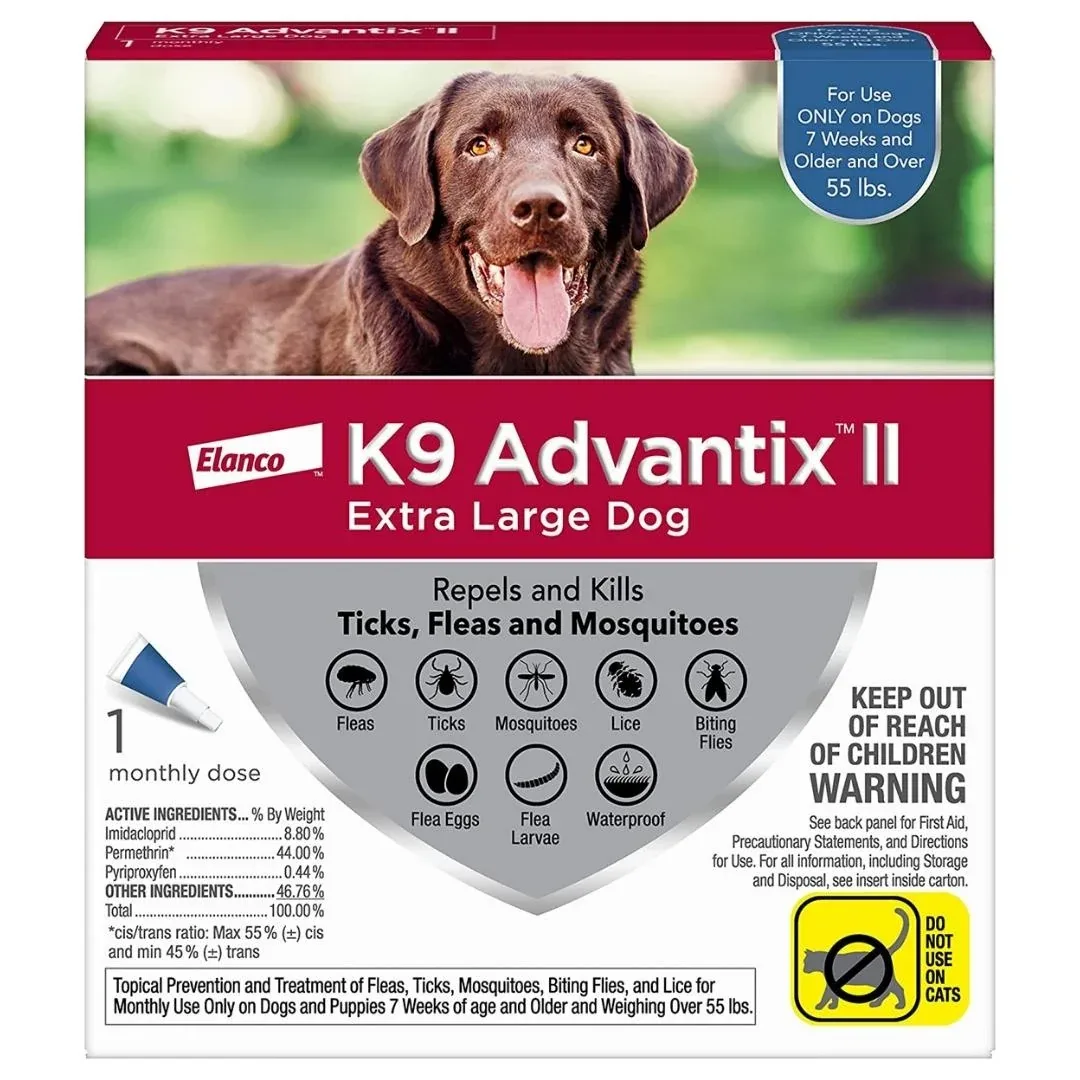 K9 Advantix II Flea, Tick & Mosquito Protection X-Large Dog Over 55lbs