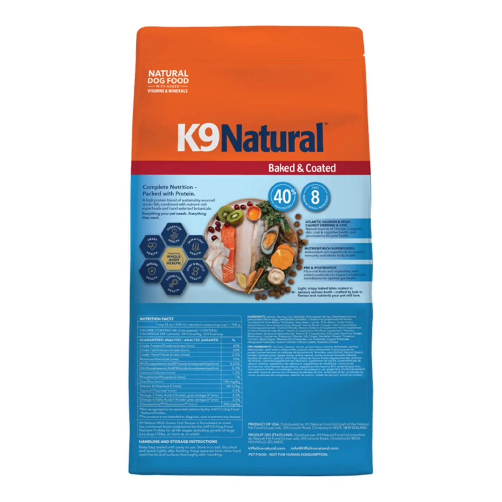 K9 Natural Dog Baked & Coated Wild Ocean Fish Recipe, 16 Lbs - Image 2