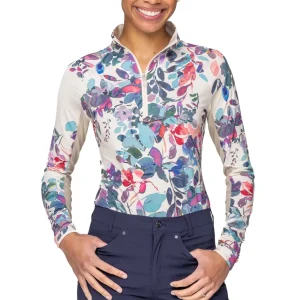 Kastel Denmark Ladies’ Quarter-Zip Long-Sleeve Shirt "Josephina"