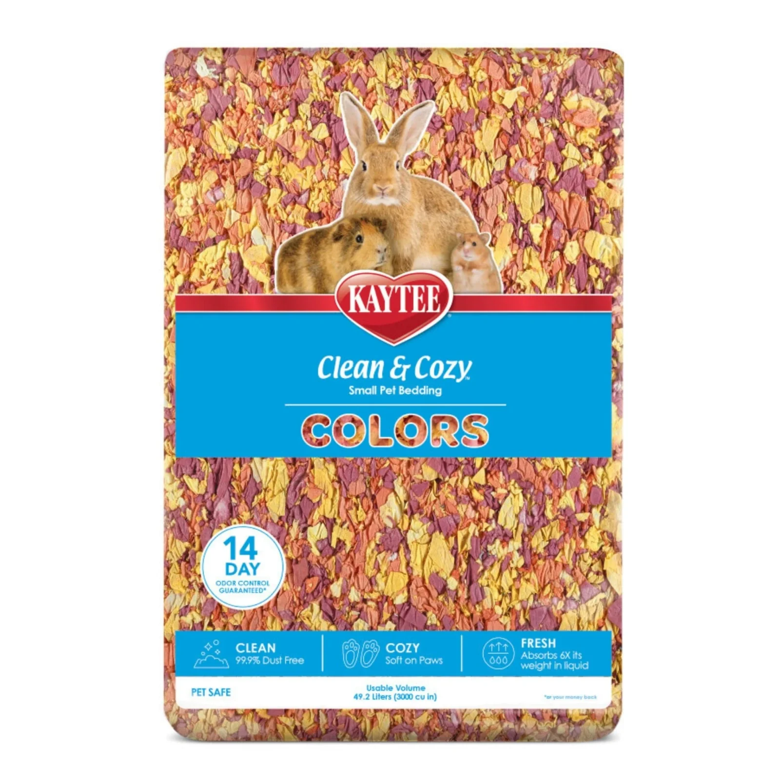 Kaytee Clean Cozy Colors Bedding Sunset, 1ea/49.2 l
