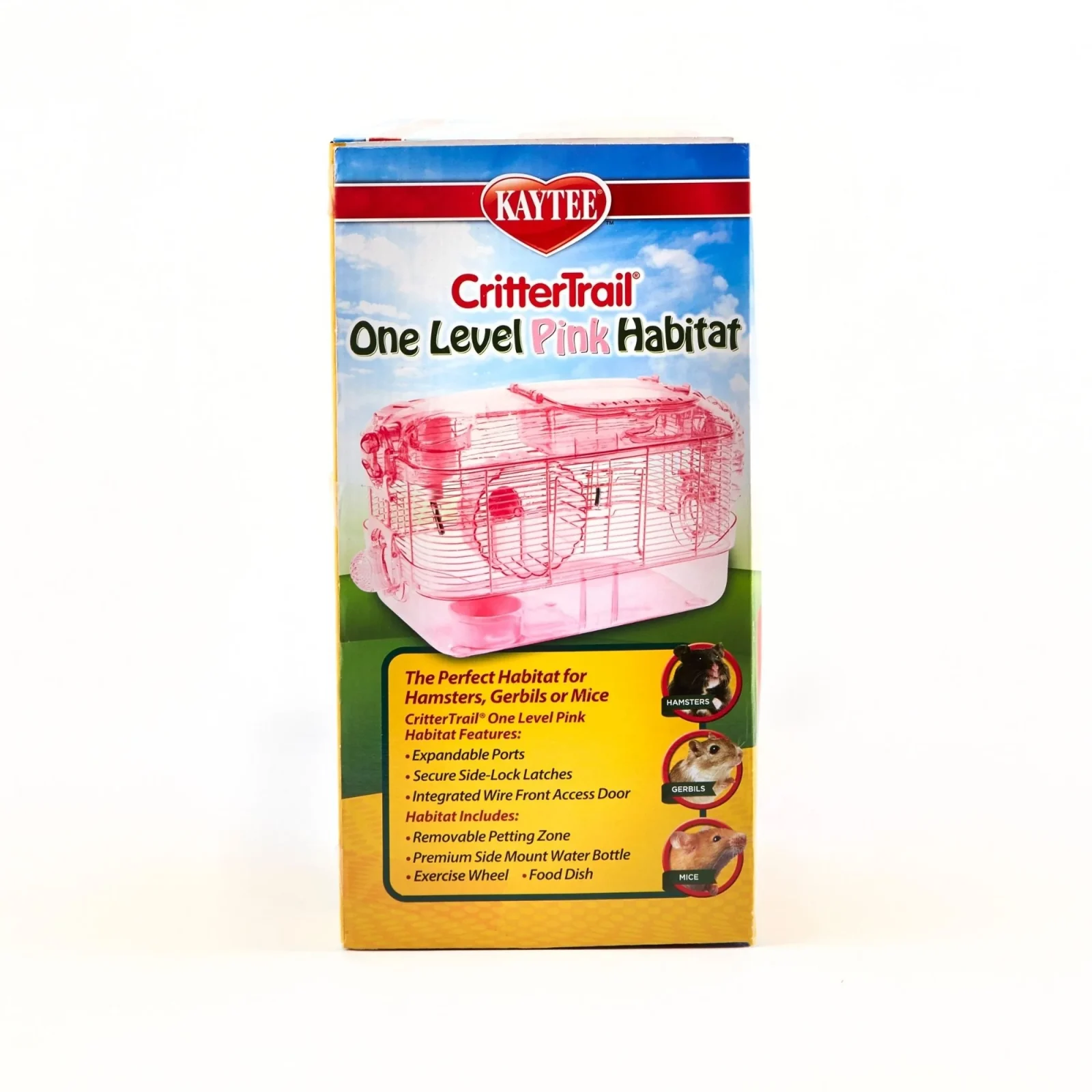 Kaytee CritterTrail One Level Habitat Pink Edition 1ea/20 in X 11.5 in X 11in.