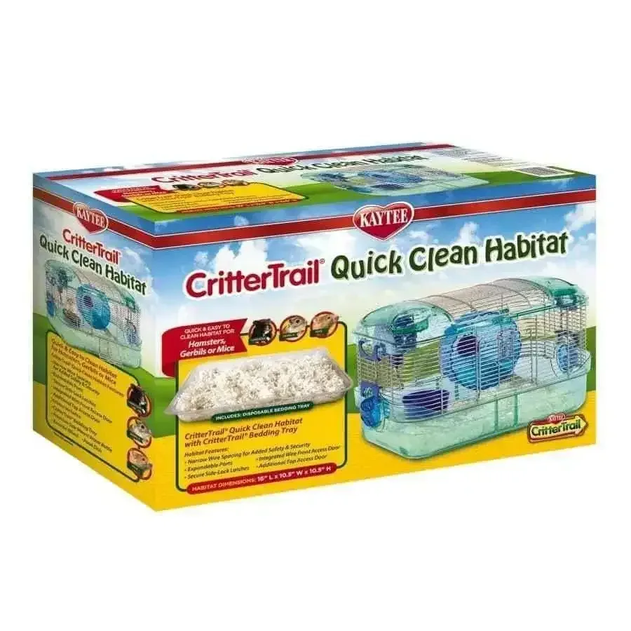Kaytee CritterTrail Quick Clean Habitat 1ea/16 in X 10.5 in X 10.5 in