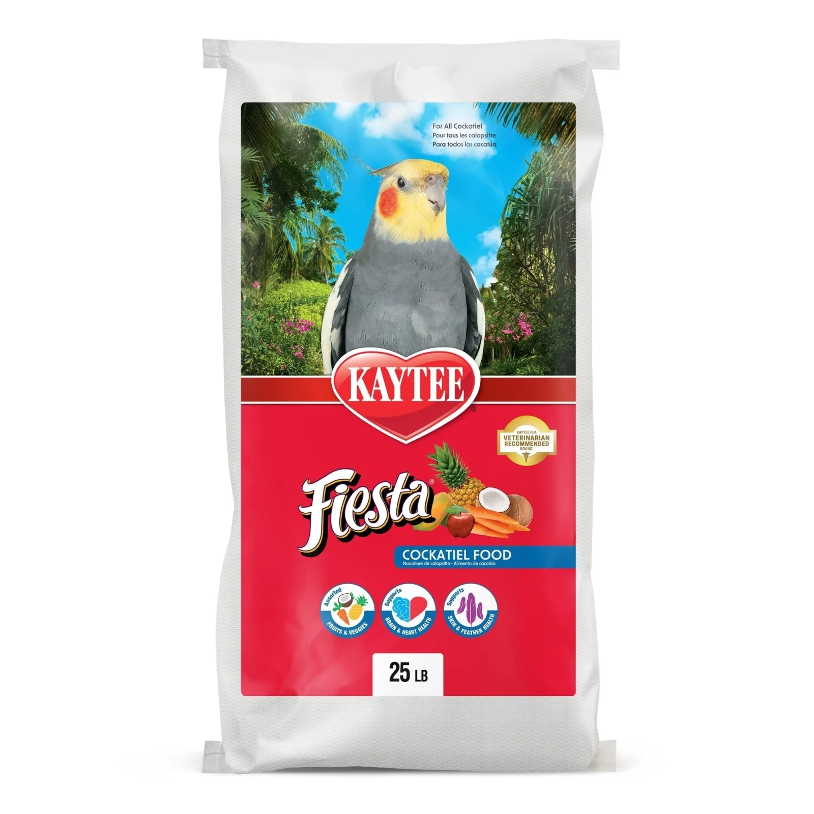 Kaytee Fiesta Cockatiel Bird Food 25lb