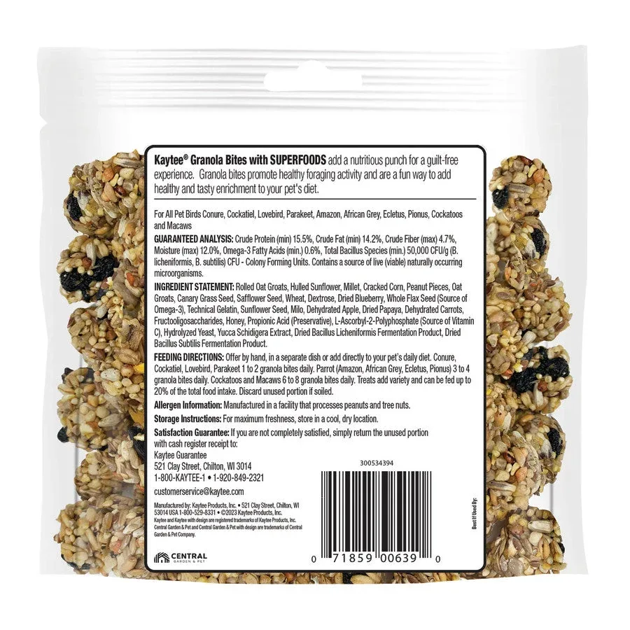 Kaytee Granola Bites Blueberry and Flax 1ea 4.5oz - Image 2