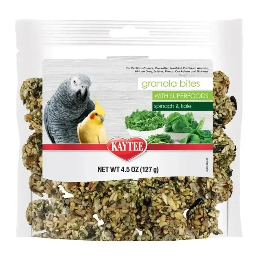 Kaytee Granola Bites Spinach and Kale Bird Treats