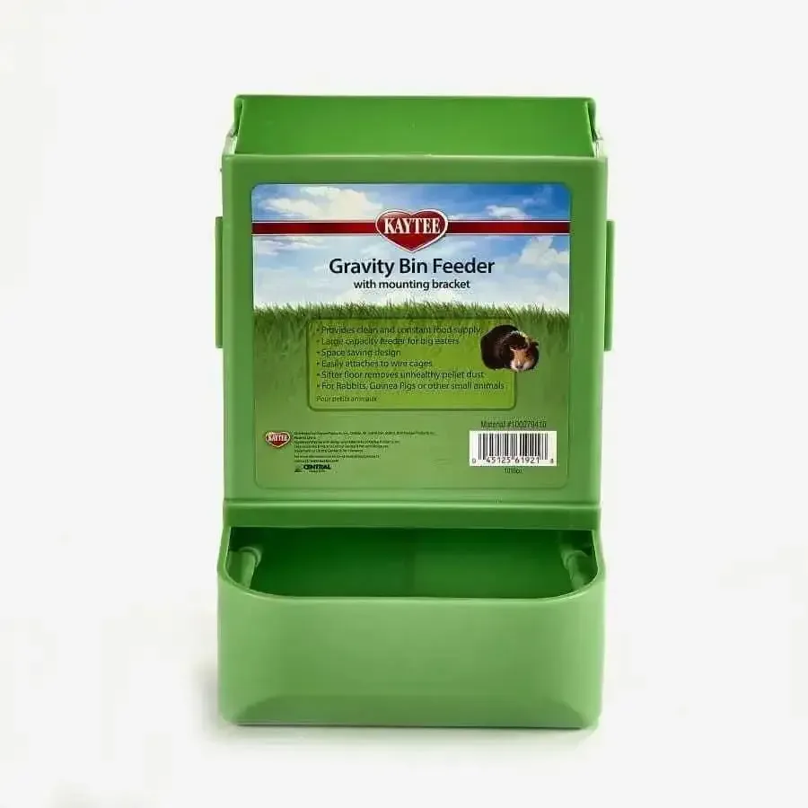 Kaytee Gravity Bin Feeder With Bracket