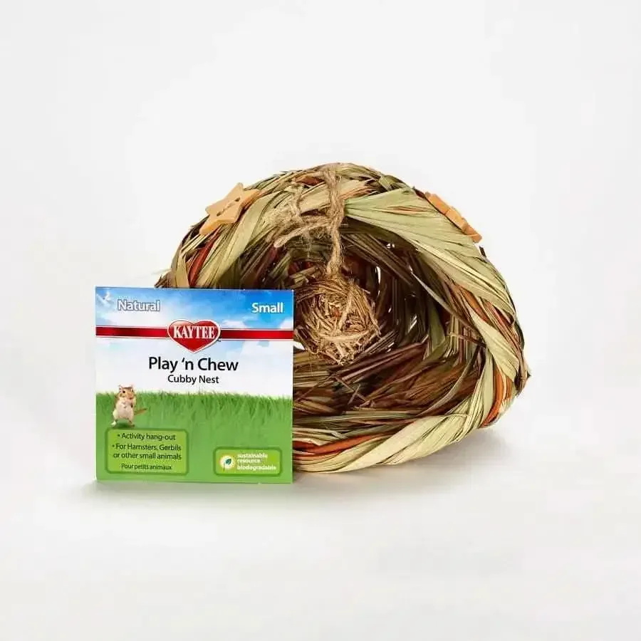Kaytee Play 'n Chew Cubby Nest Brown