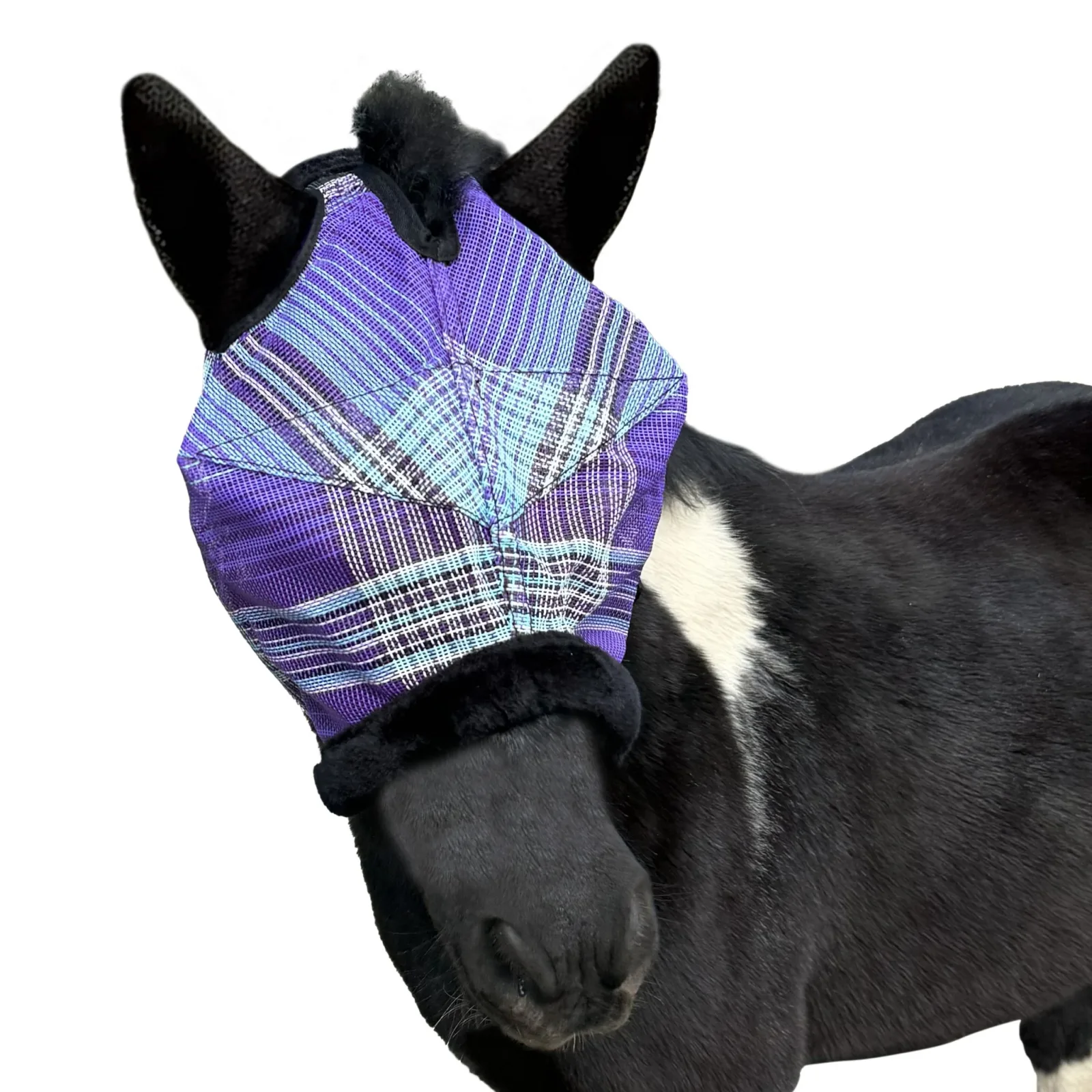 Kensington Miniature Signature Fly Mask with Plush Fl - Image 2