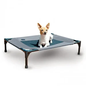 KH Mfg Gray/Blue Coolin Pet Cot