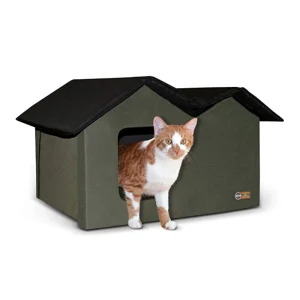 K&H Pet Products Outdoor Unheated Extra-Wide Kitty House