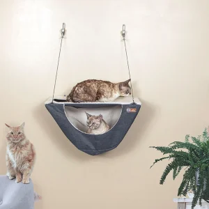 K&H Pet Products Wall Mount Cat Shelf + Cat Hammock