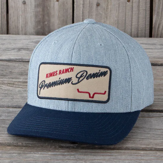 Kimes Ranch Denim Patch Cap