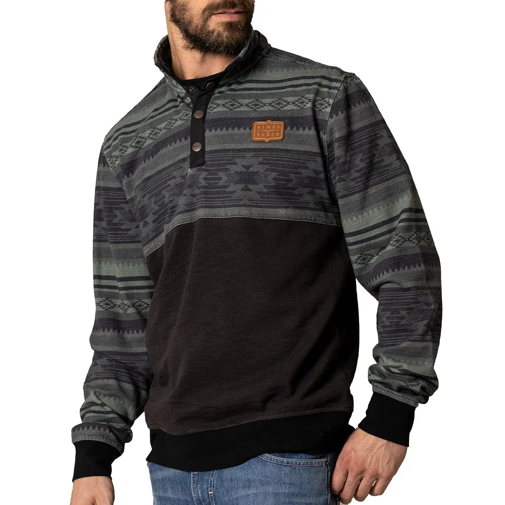 Kimes Ranch Men's Black Tack 1/4 Pull Over - Image 2