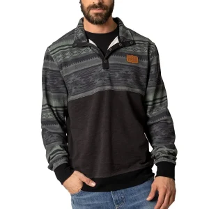 Kimes Ranch Men's Black Tack 1/4 Pull Over