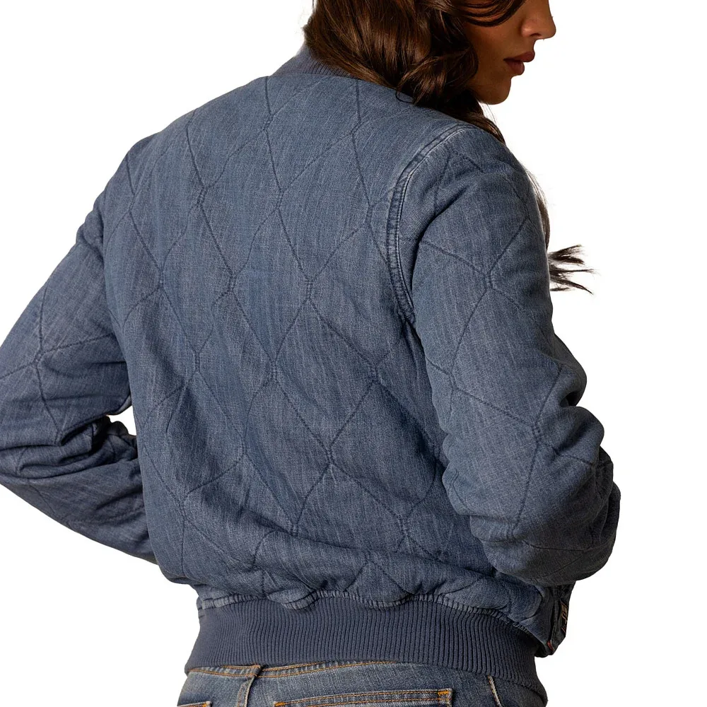 Kimes Ranch Women's Indigo Denim Marino Bomber - Image 2