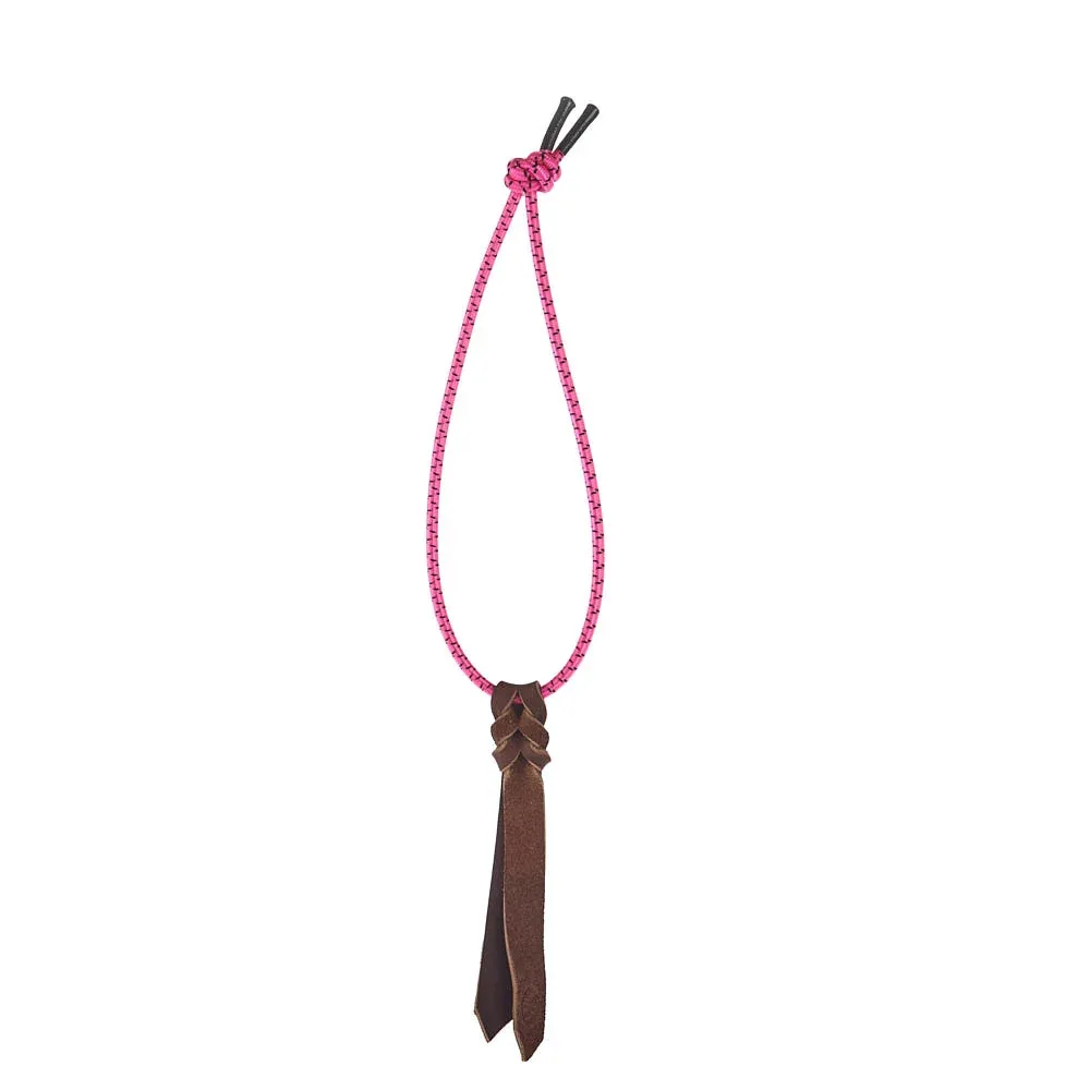Kk Leathers Neon Pink Pinstripe Rope Bungee Strap