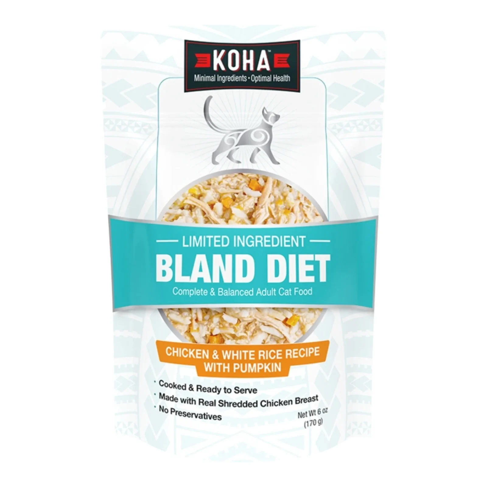 Koha Cat Bland Diet Chicken & Rice, 6 oz each, Case of 12