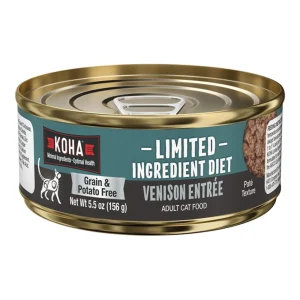 Koha Cat Limited Ingredient Grain-Free Venison Pate, 5.5 oz each, Case of 24