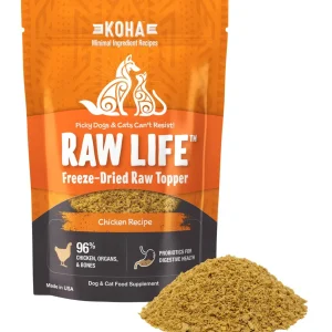Koha Dog Cat Grain Free Raw Freeze Dried Topper Chicken 8oz.