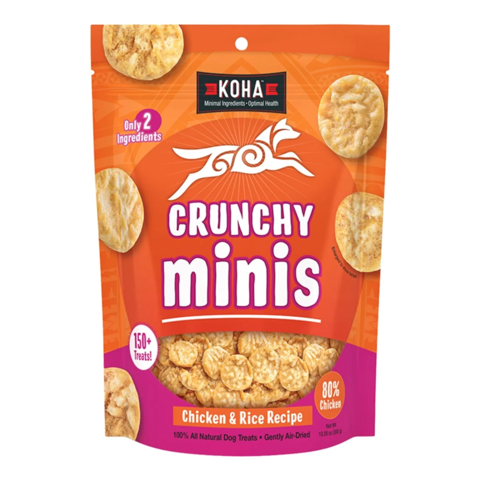 Koha Dog Crunchy Minis Chicken Treats, 10.58oz