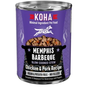 Koha Dog Grain Free Memphis Bbq Stew 12.7oz. (Case of 12)