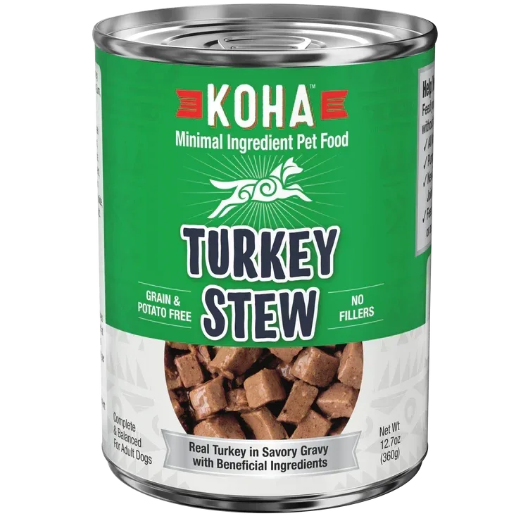 Koha Dog Grain Free Stew Turkey 12.7oz. (Case of 12)