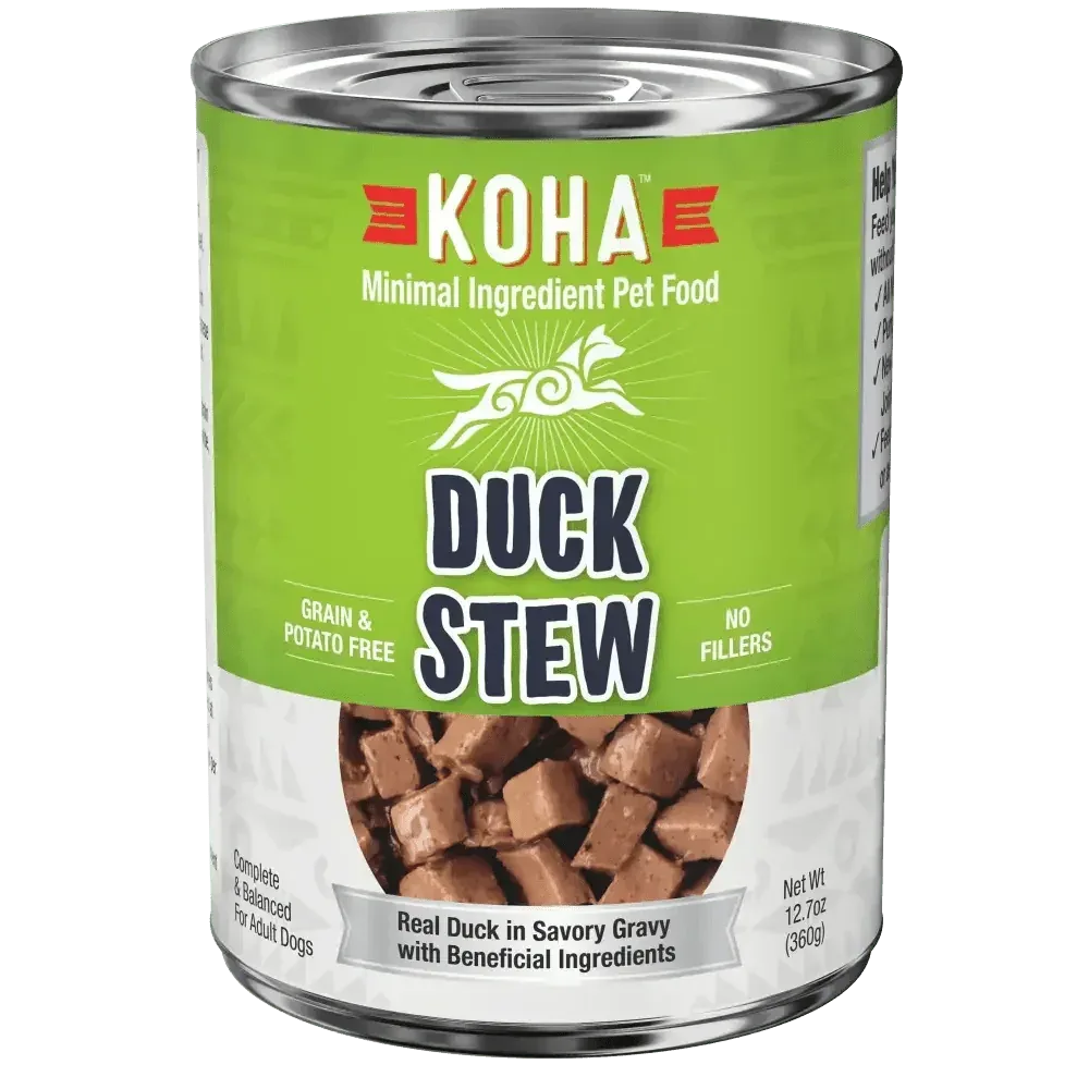KOHA Duck Stew for Dogs 12.7oz - Pack of 12 Minimal Ingredient Formula
