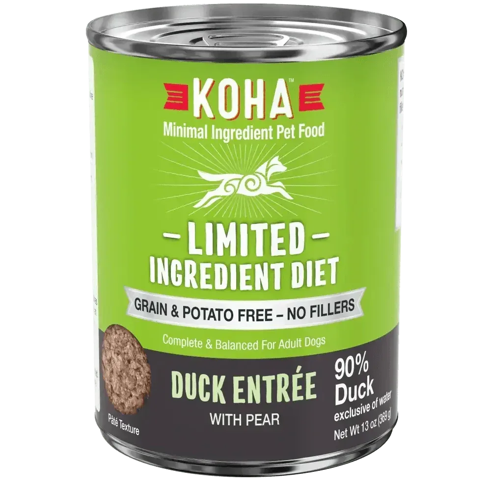 KOHA Limited Ingredient Diet Duck Entrée for Dogs 13oz Cans Case of 12