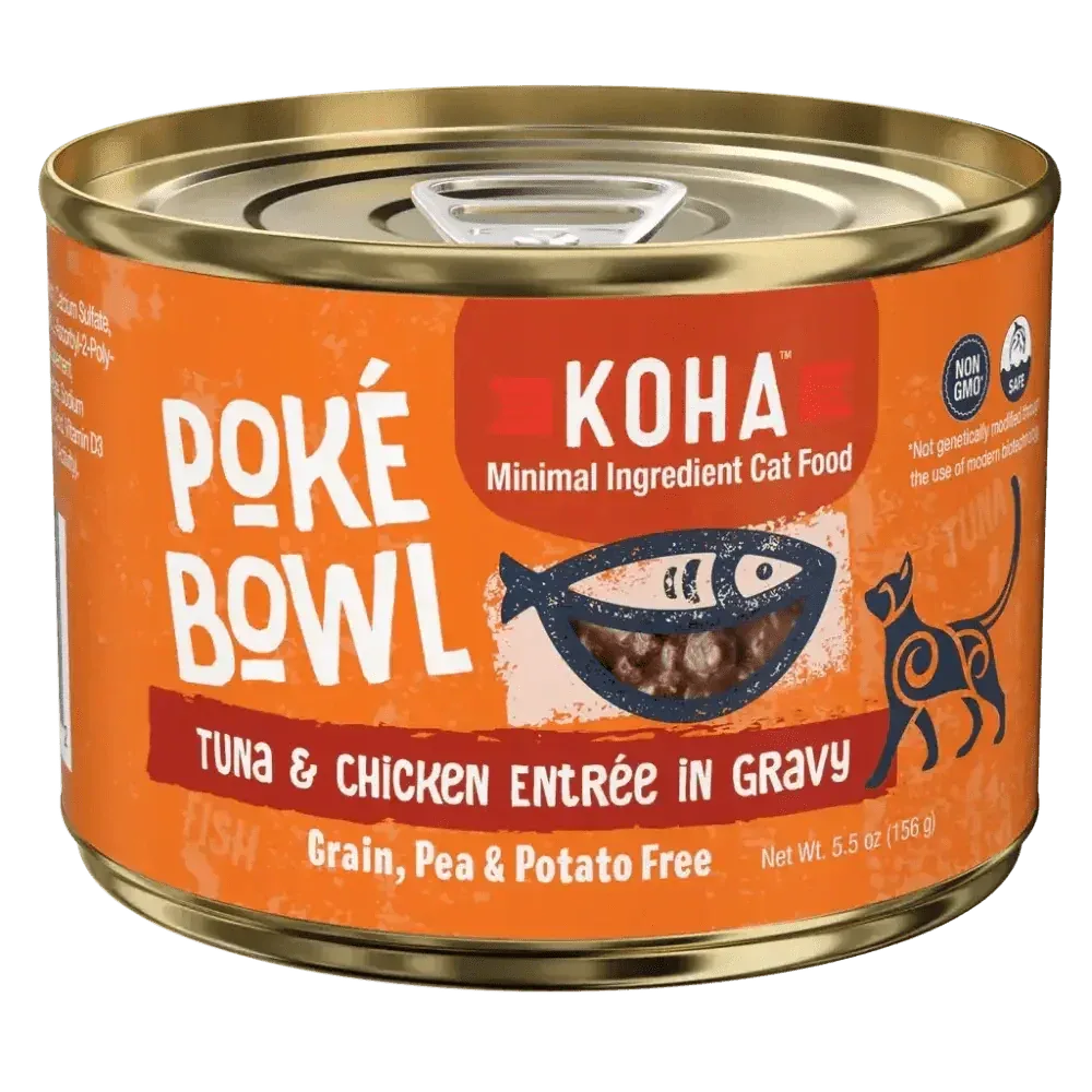 KOHA Poké Bowl Tuna & Chicken Entrée in Gravy for Cats