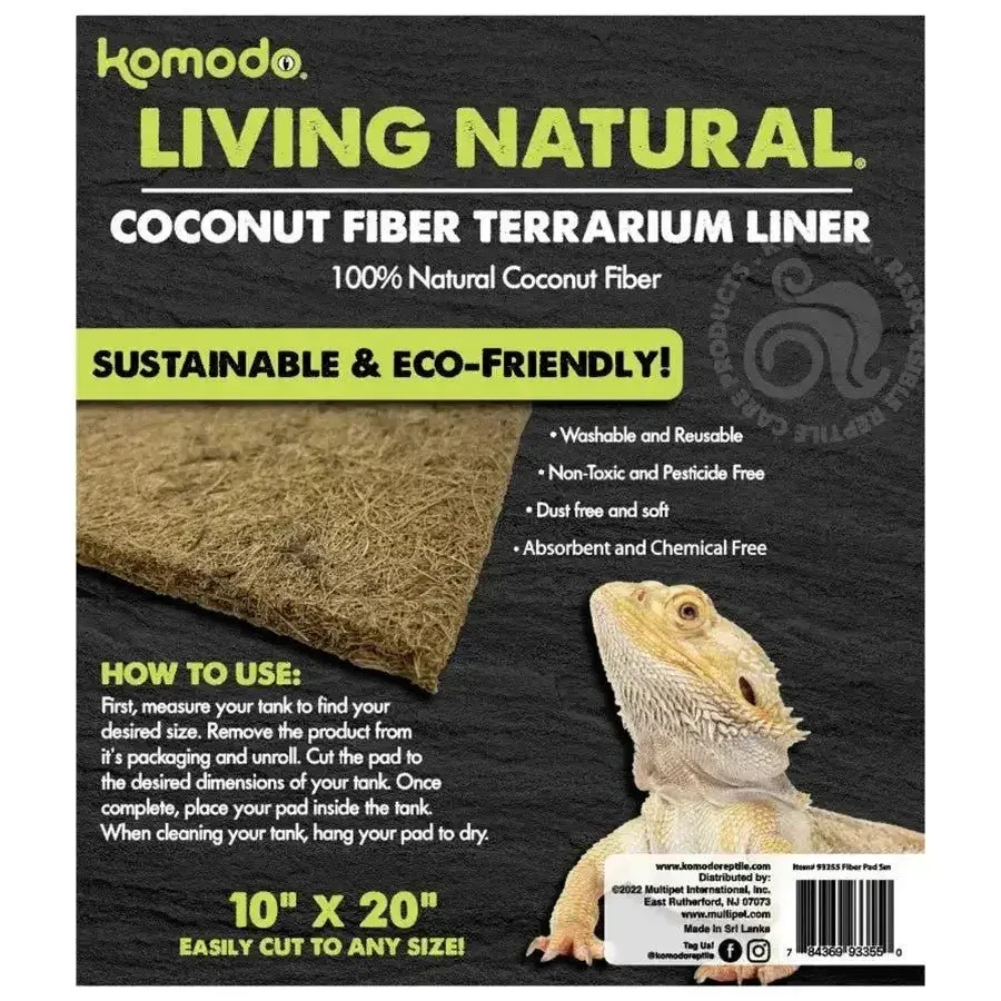 Komodo Living Natural Coconut Fiber Terrarium Liner