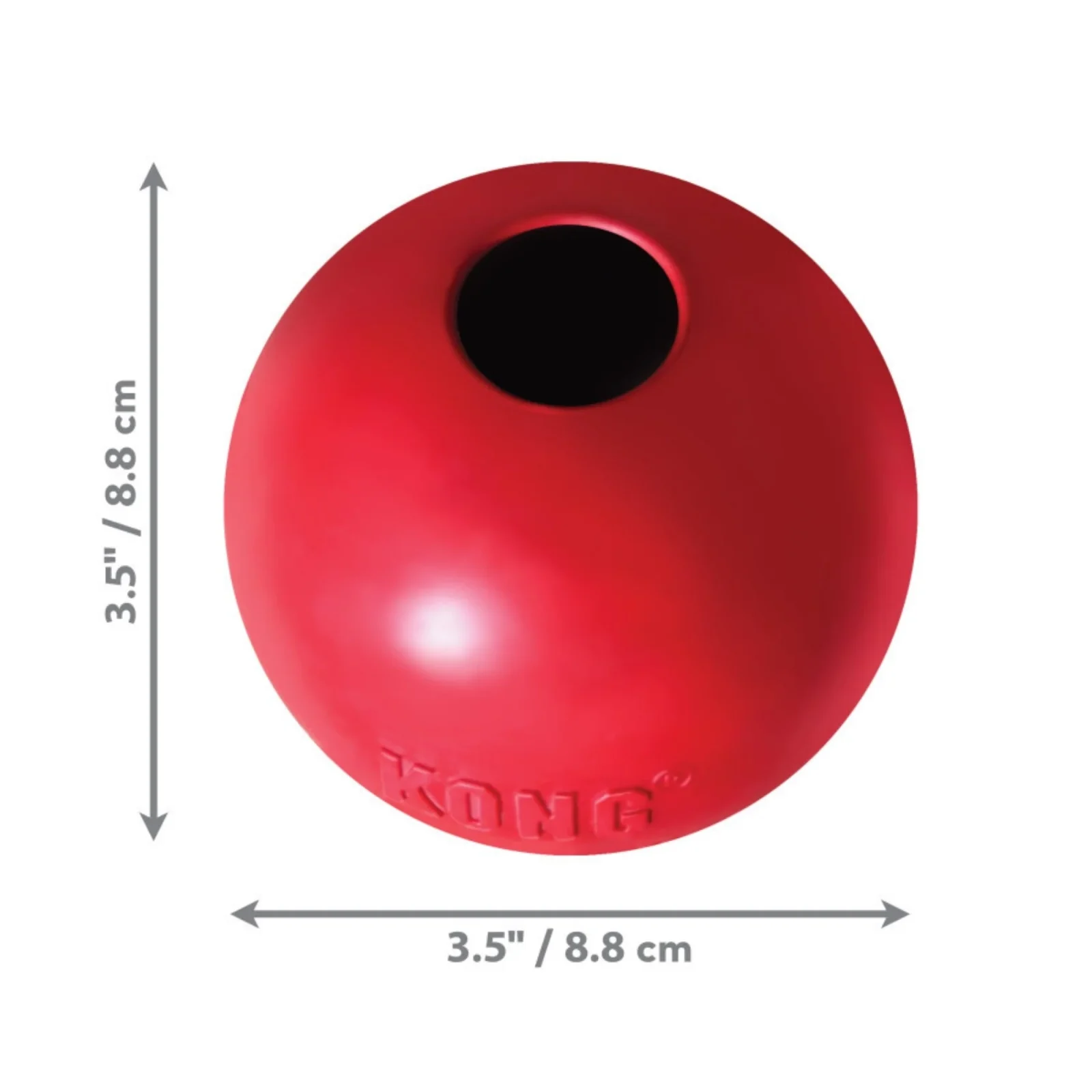 KONG Ball with Hole Dog Toy Large - Image 2
