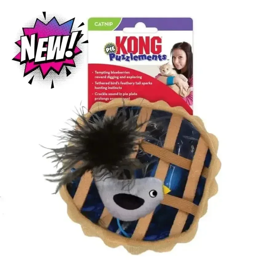 KONG Cat Puzzlements Pie Cat Toy