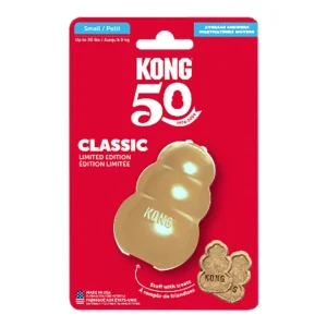 KONG Classic 50 Year Anniversary Dog Toy, Gold, Medium