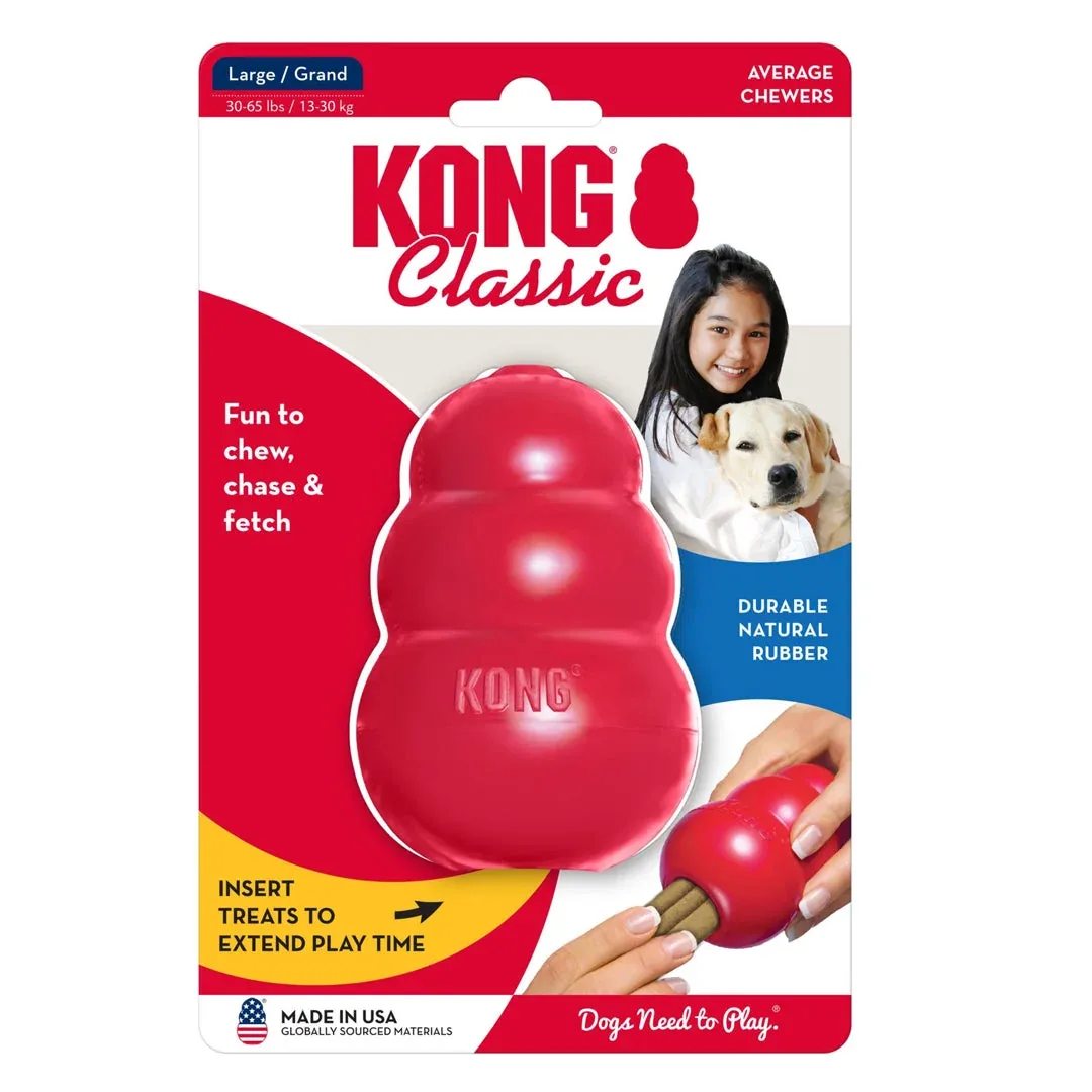 KONG Classic Dog Toy Red Large - Image 2