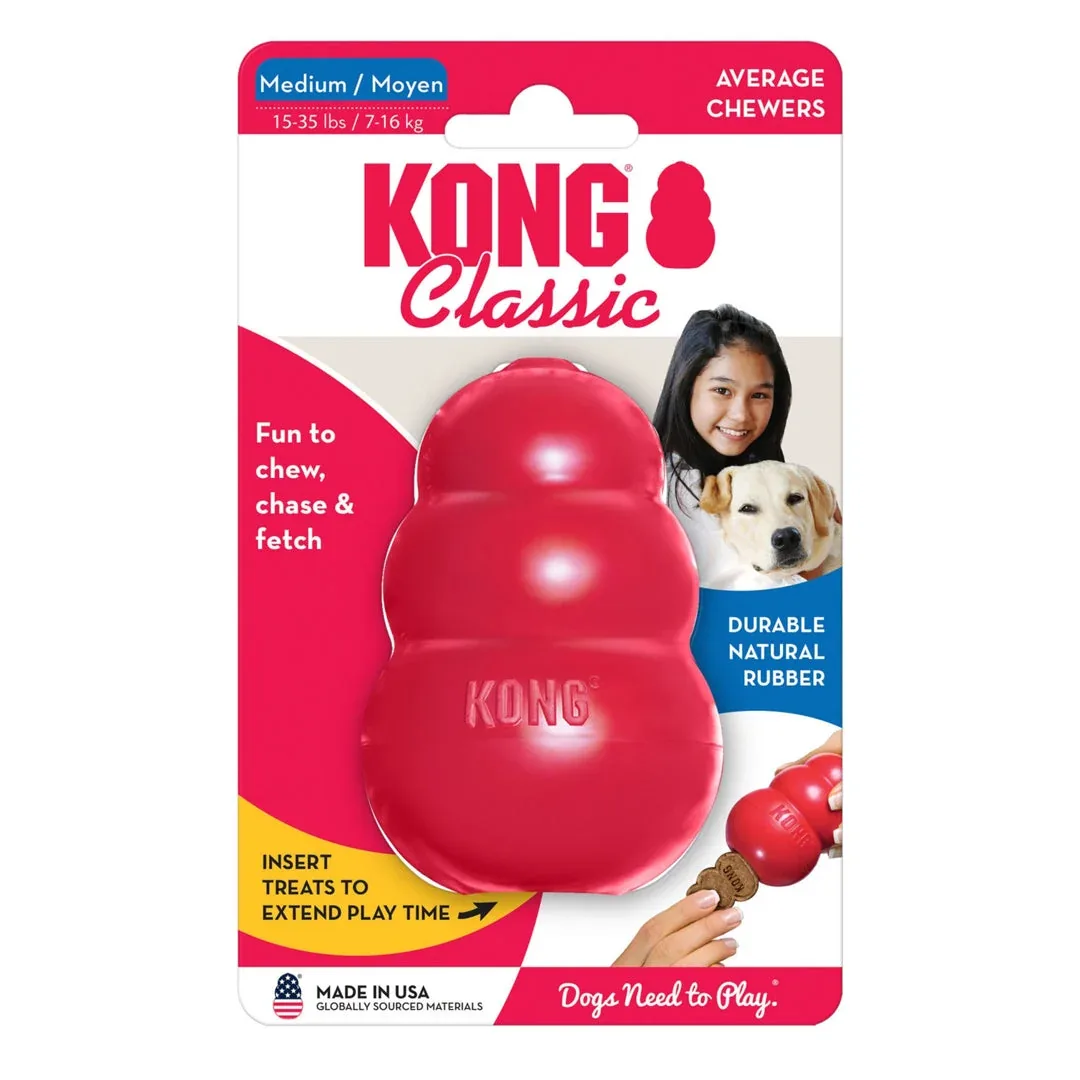 KONG Classic Dog Toy Red Medium - Image 2
