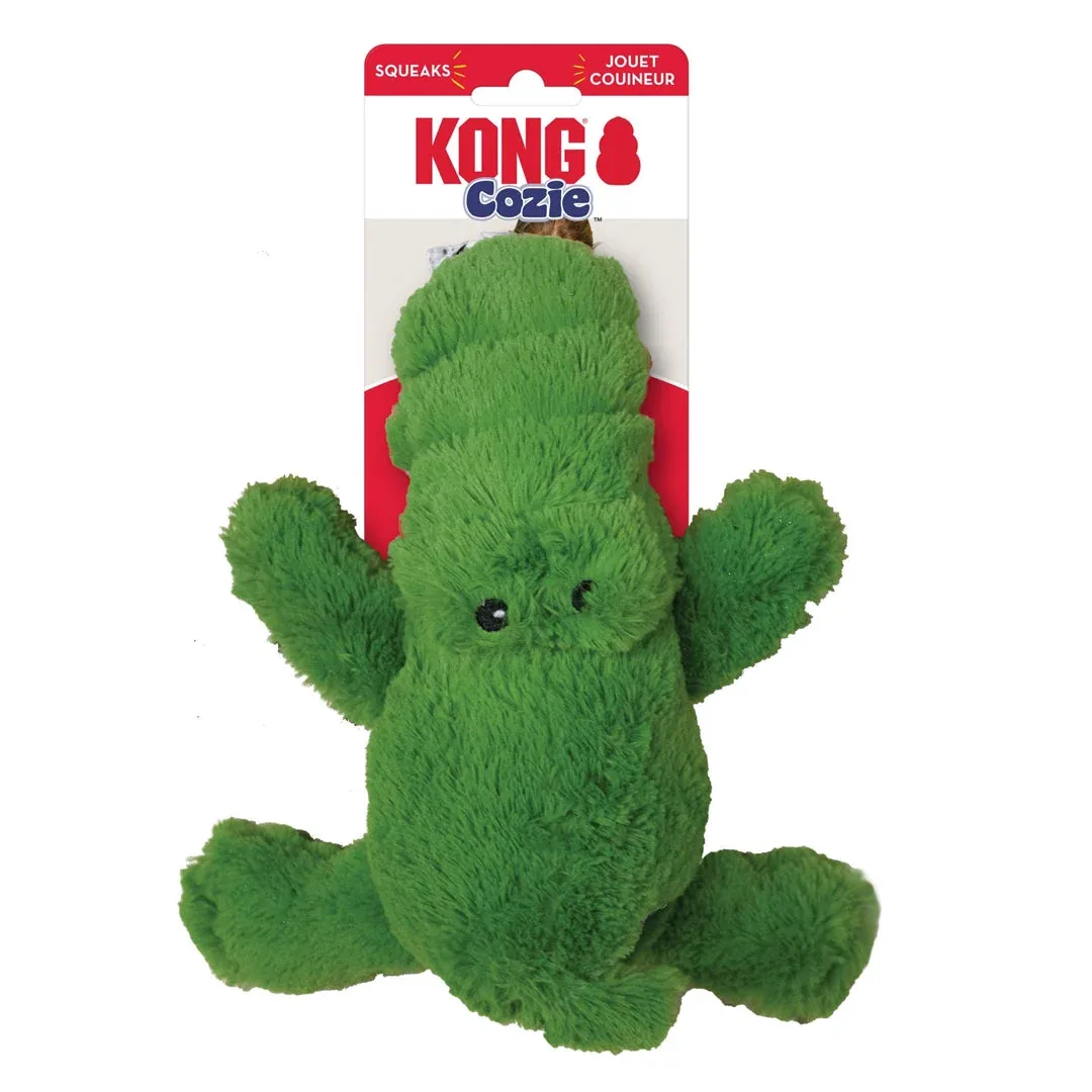 KONG Cozie Plush Dog Toy Ali Aligator Medium - Image 2
