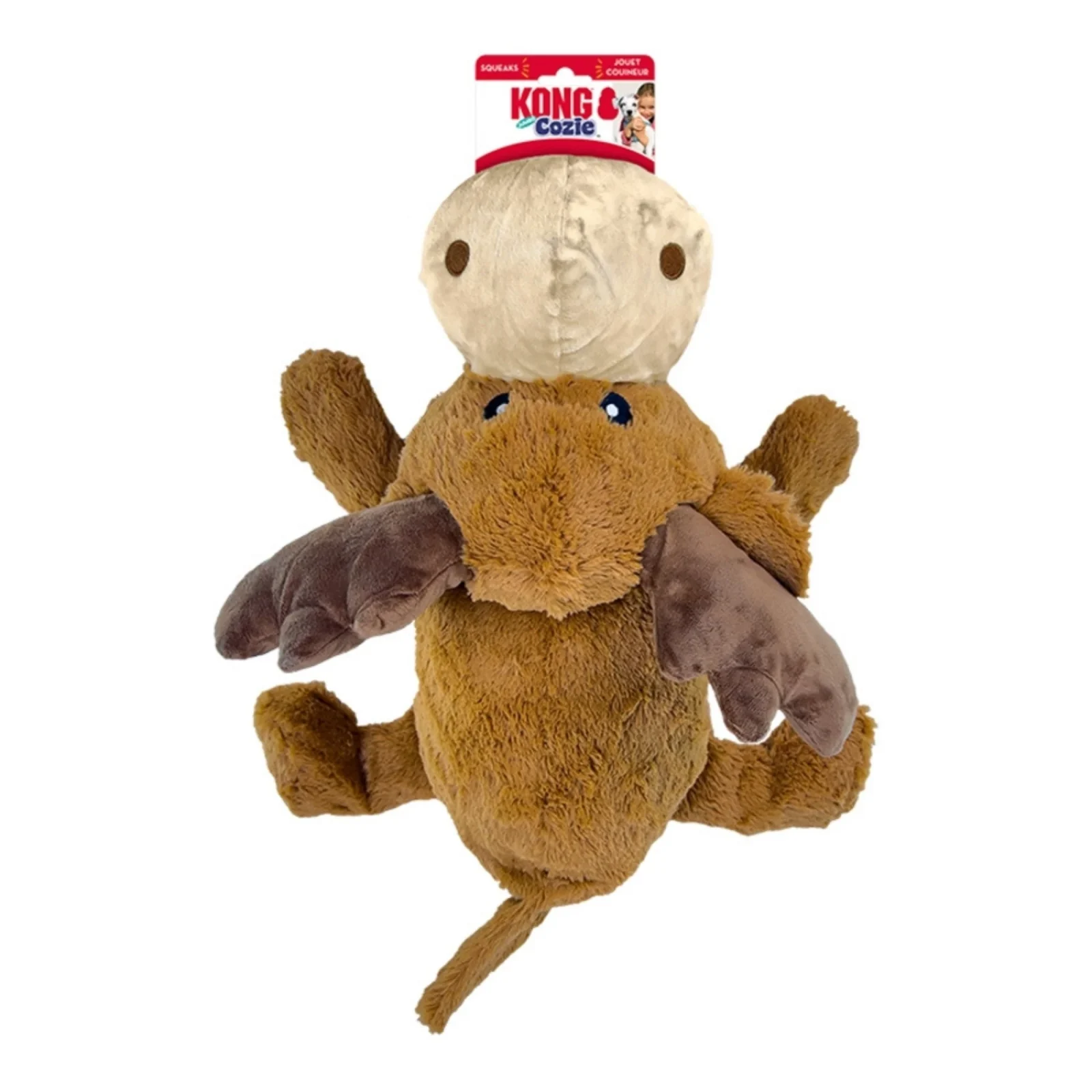 KONG Cozie Plush Dog Toy Marvin Moose Jumbo X-Large