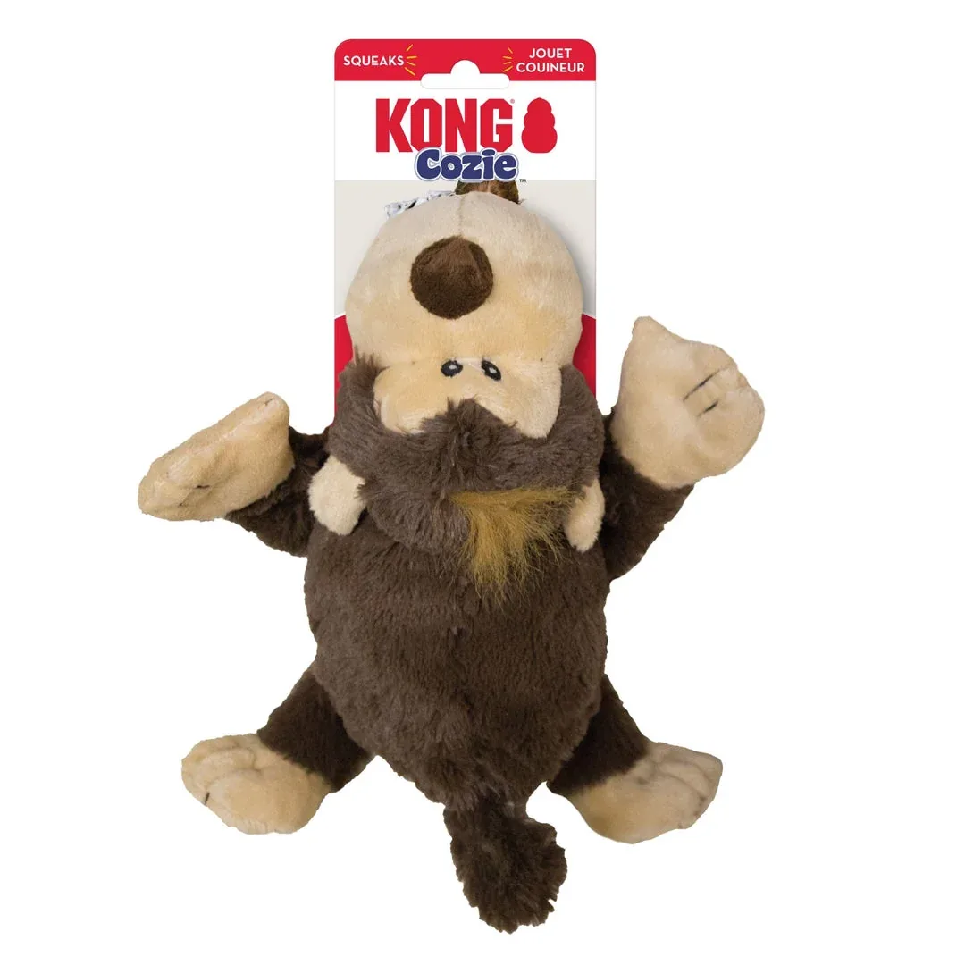KONG Cozie Plush Dog Toy Spunky Monkey Medium - Image 2