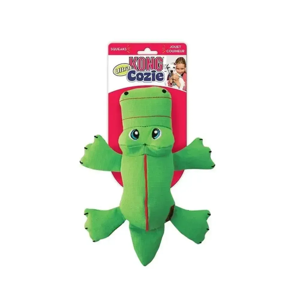 Kong® Cozie Ultra Ana Alligator Dog Toys Green Medium