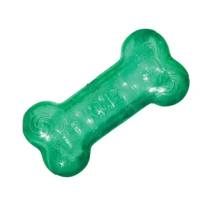 KONG® Crackle Squeezz® Bone Squeaker Dog Toy (Color Varies)