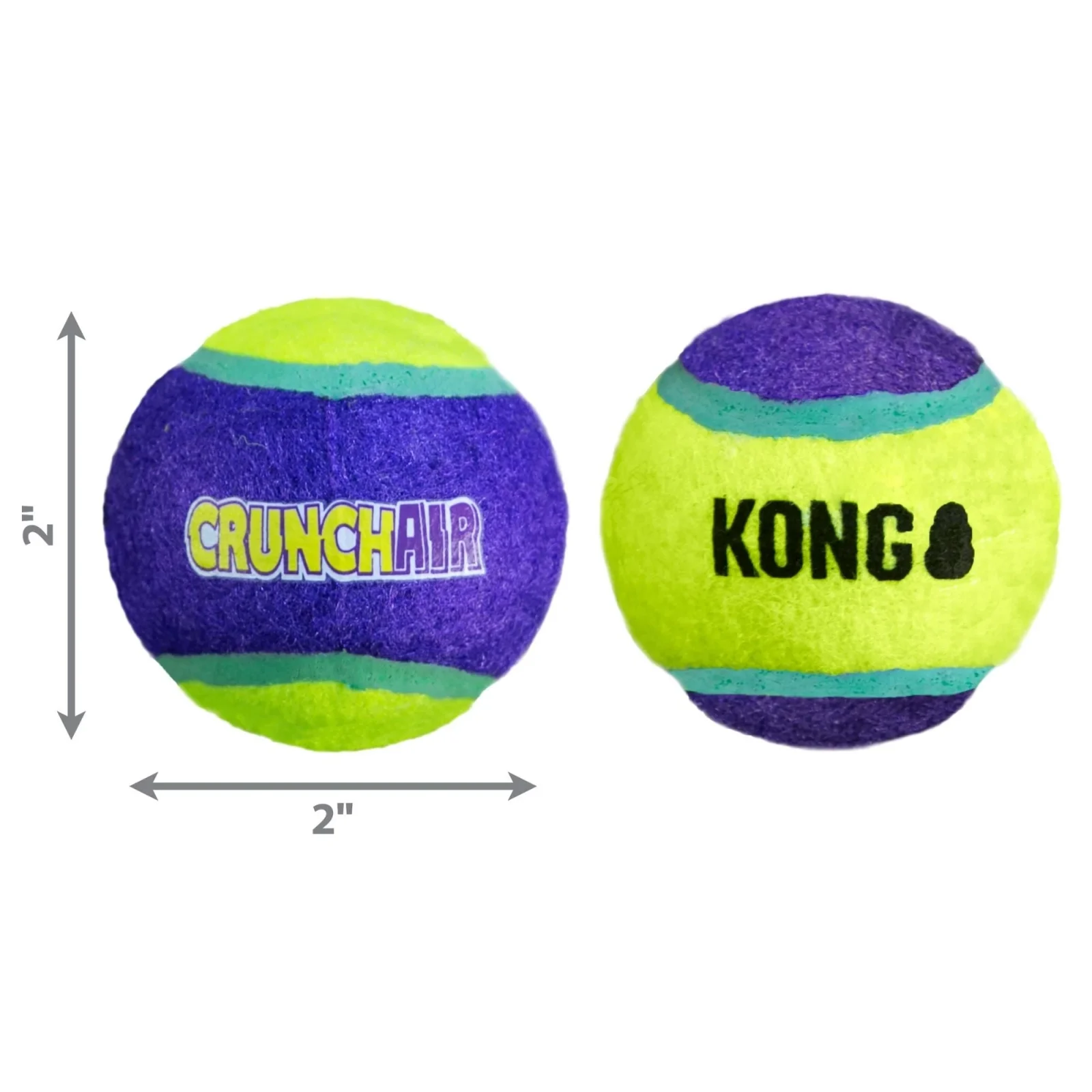 KONG Crunch Air Balls Dog Toy, Purple Small - Image 2